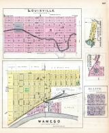 Louisville, Wamego, Moodyville Springs, Wheaton, Belvue, Kansas State Atlas 1887